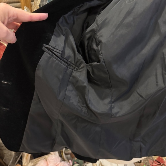 VINTAGE BRECKENRIDGE BLACK VELVET BLAZER | TAILORED CREW | HOLIDAY PARTY JACKET - Picture 14 of 14